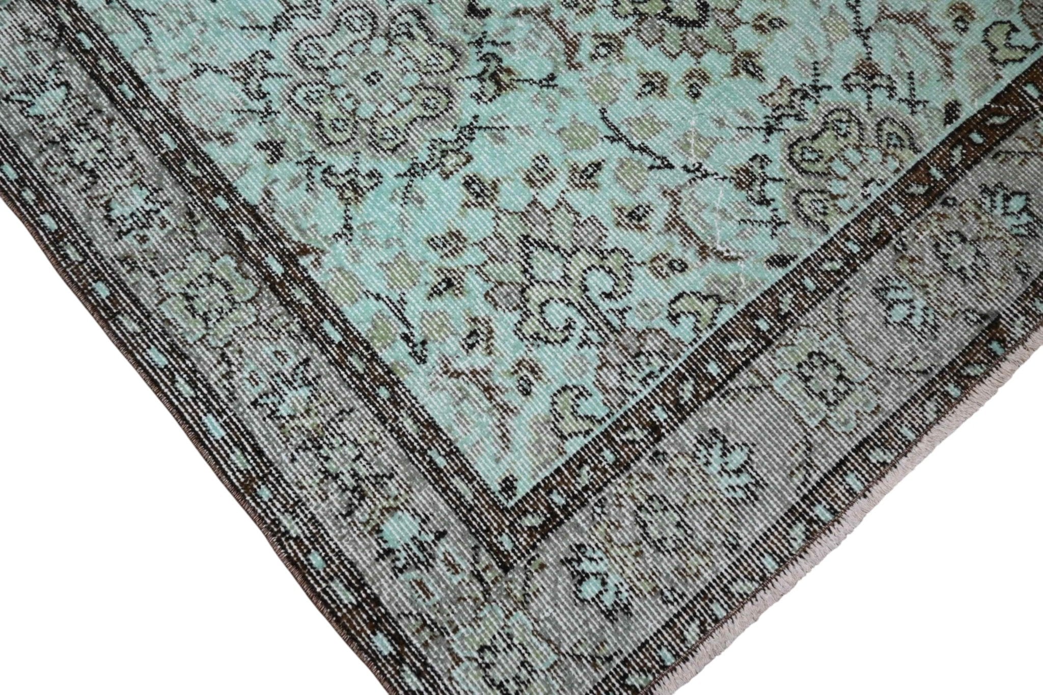 Turquoise vintage vloerkleed - G134 - Lavinta