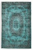 Turquoise vintage vloerkleed - G183 - Lavinta