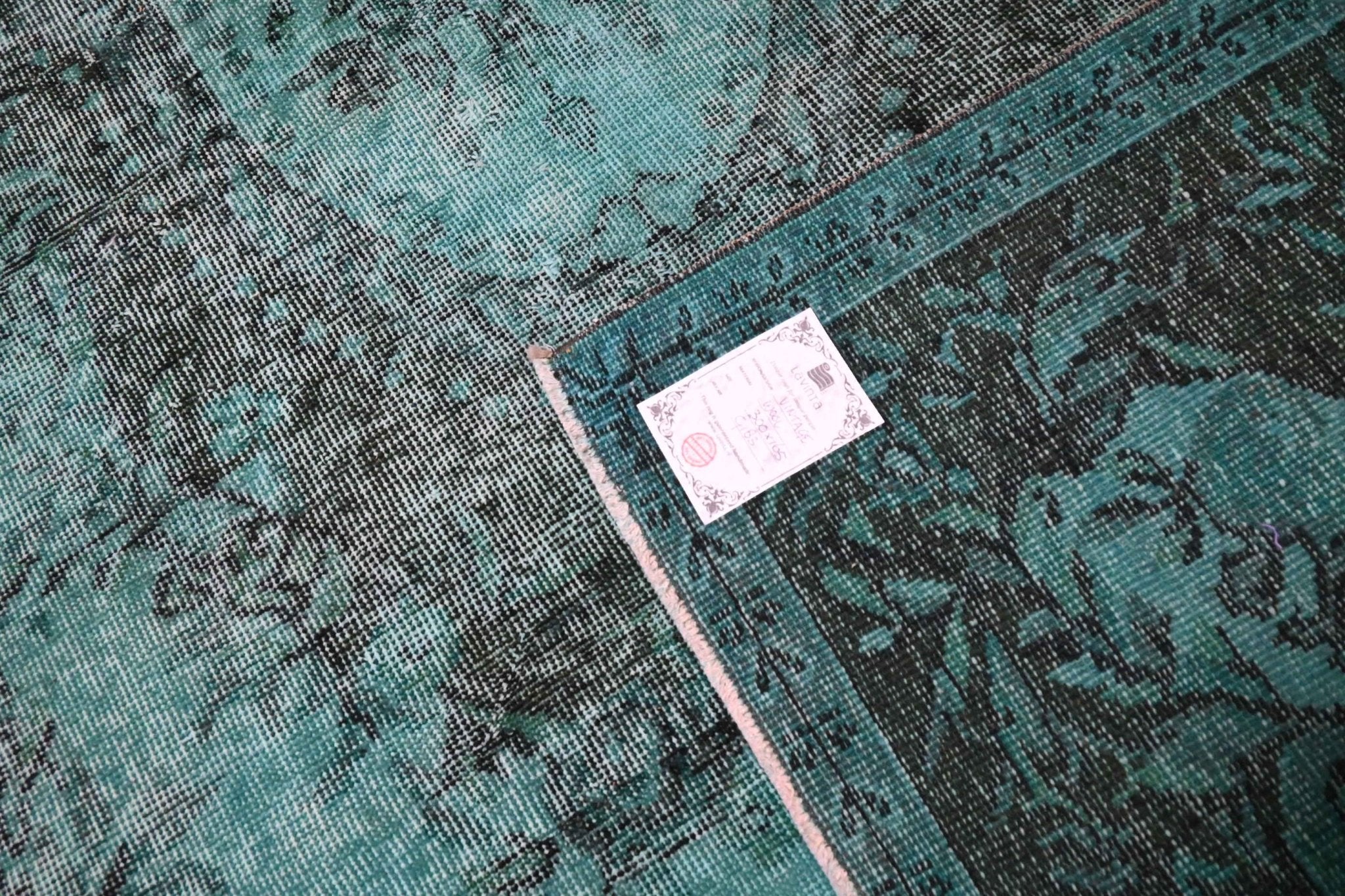 Turquoise vintage vloerkleed - G183 - Lavinta