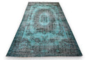 Turquoise vintage vloerkleed - G183 - Lavinta