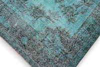 Turquoise vintage vloerkleed - G183 - Lavinta