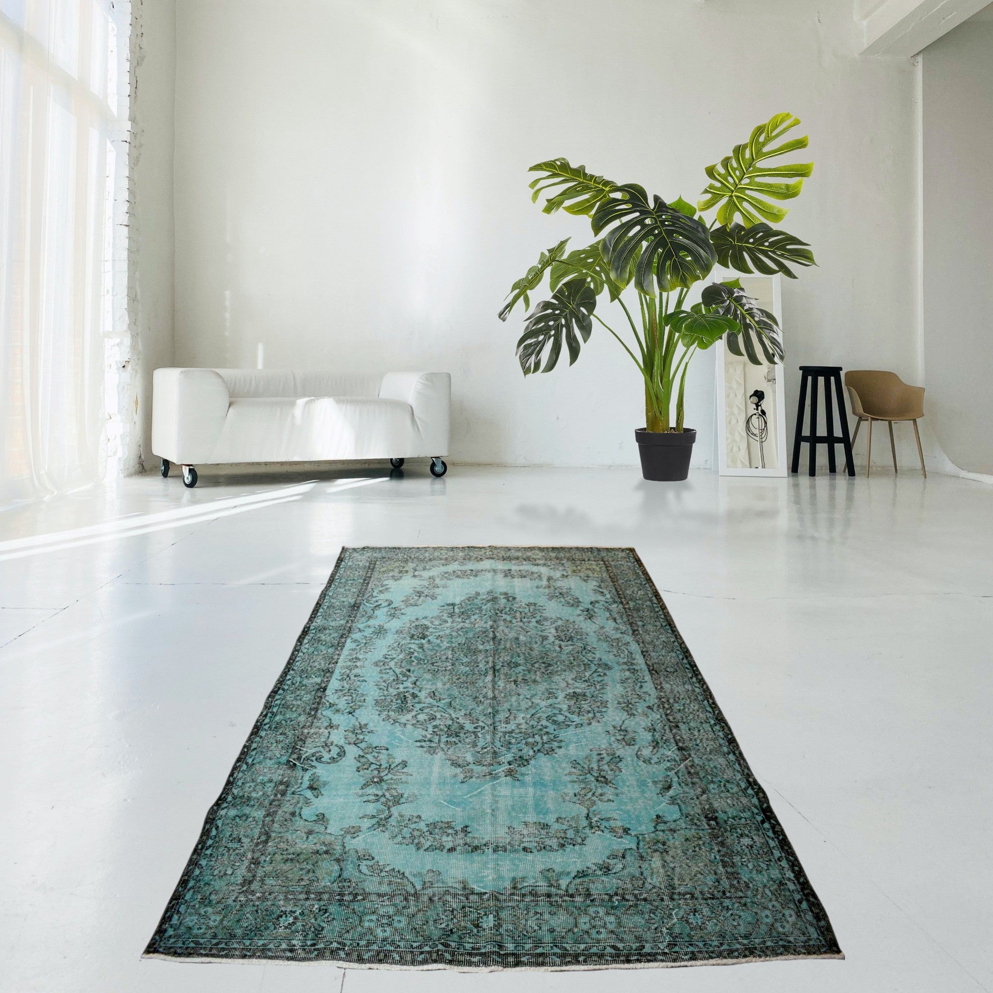 Turquoise Vintage Rug - X3851