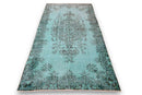 Usha | Turquoise vintage vloerkleed - Lavinta
