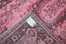 Speels roze vintage vloerkleed boho stijl - G427