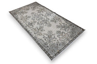 Stijlvol crème vintage vloerkleed hoek - G387