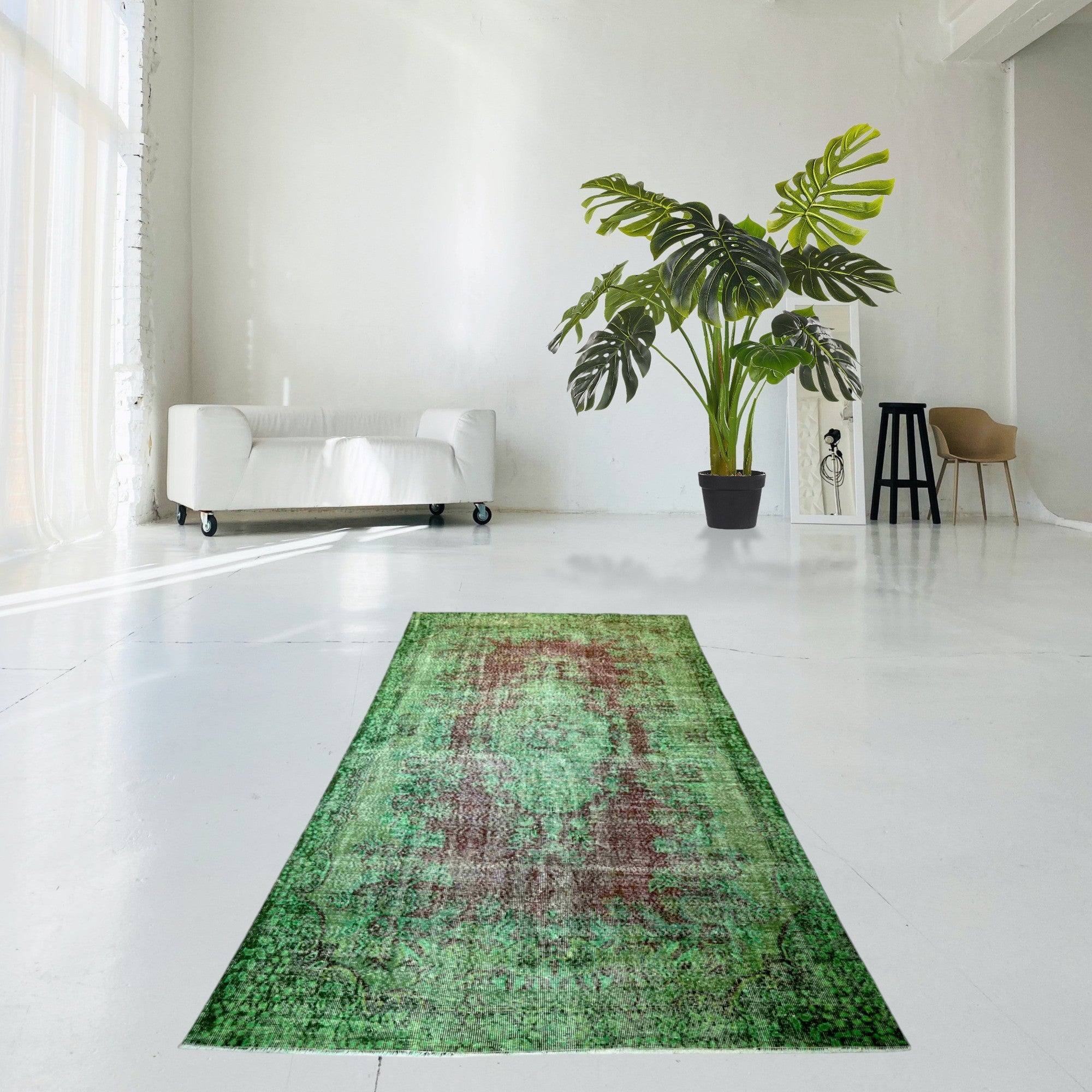 Vintage rug green - F400