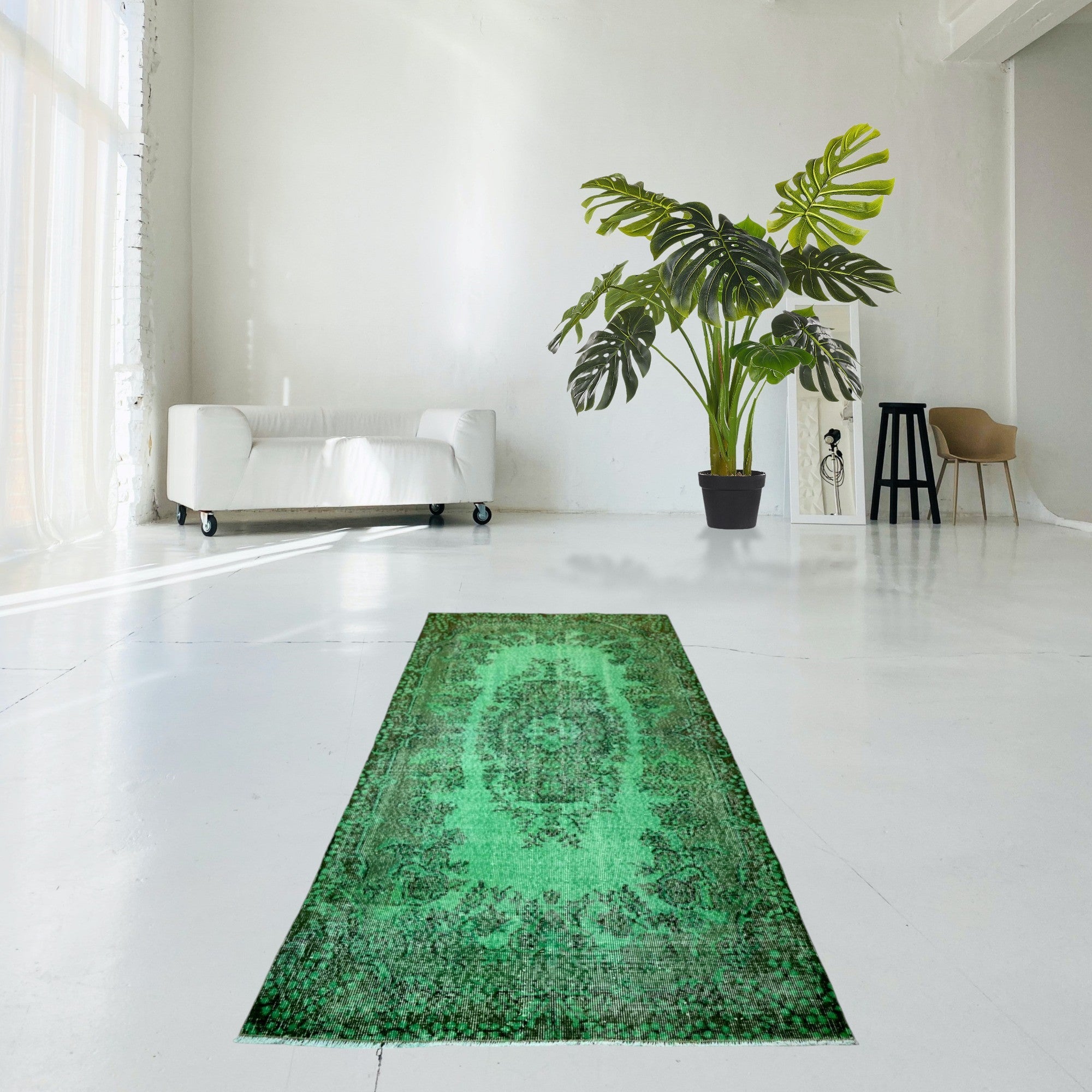 Vintage rug green - F402