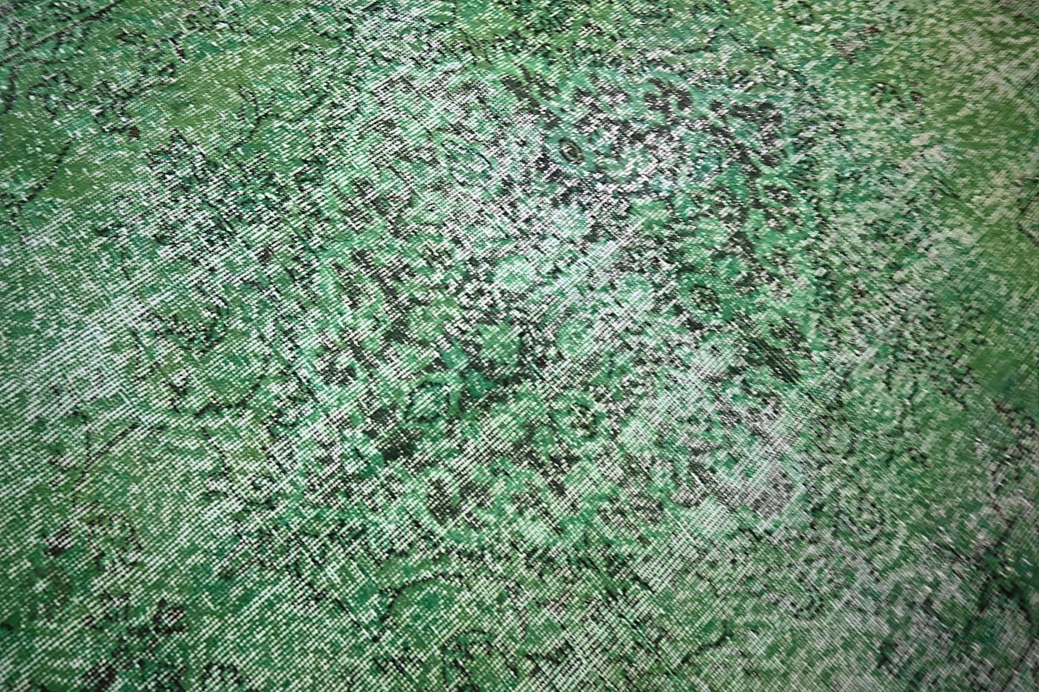 Vintage vloerkleed groen - F418 - Lavinta