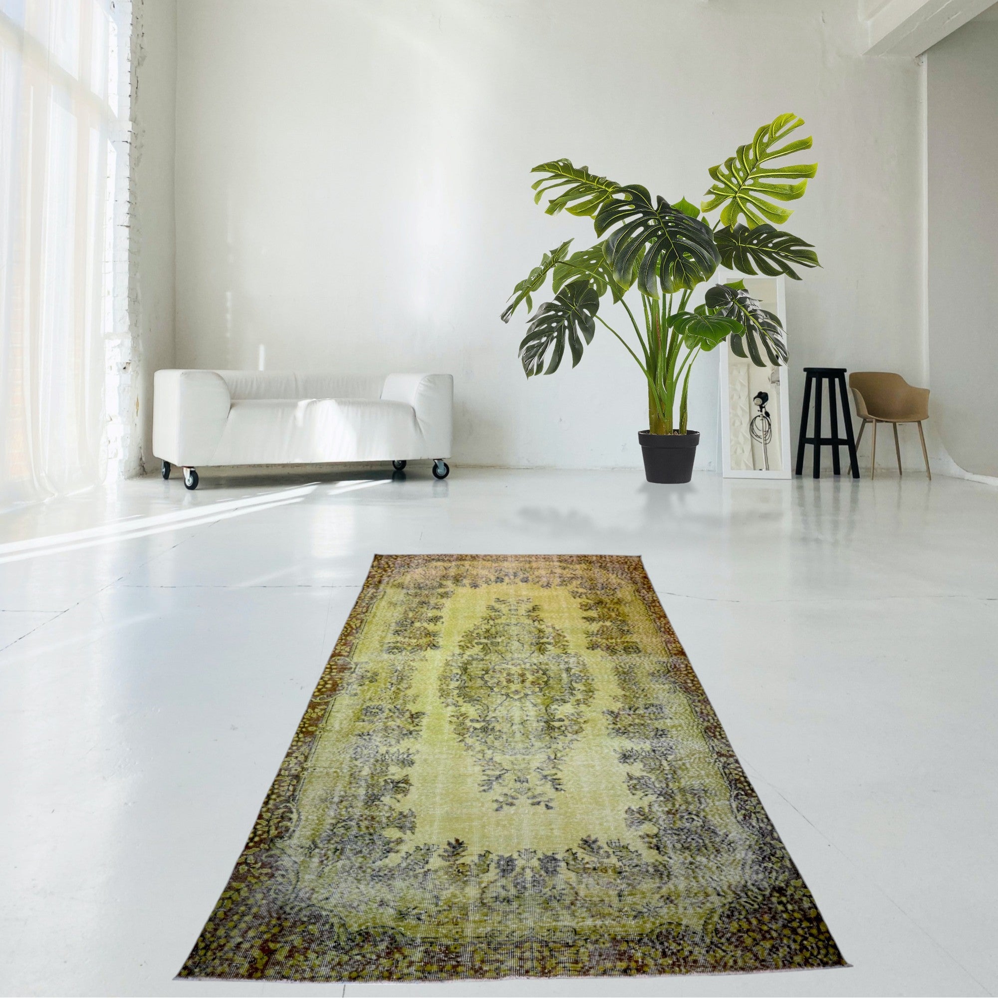 Vintage rug green - F439