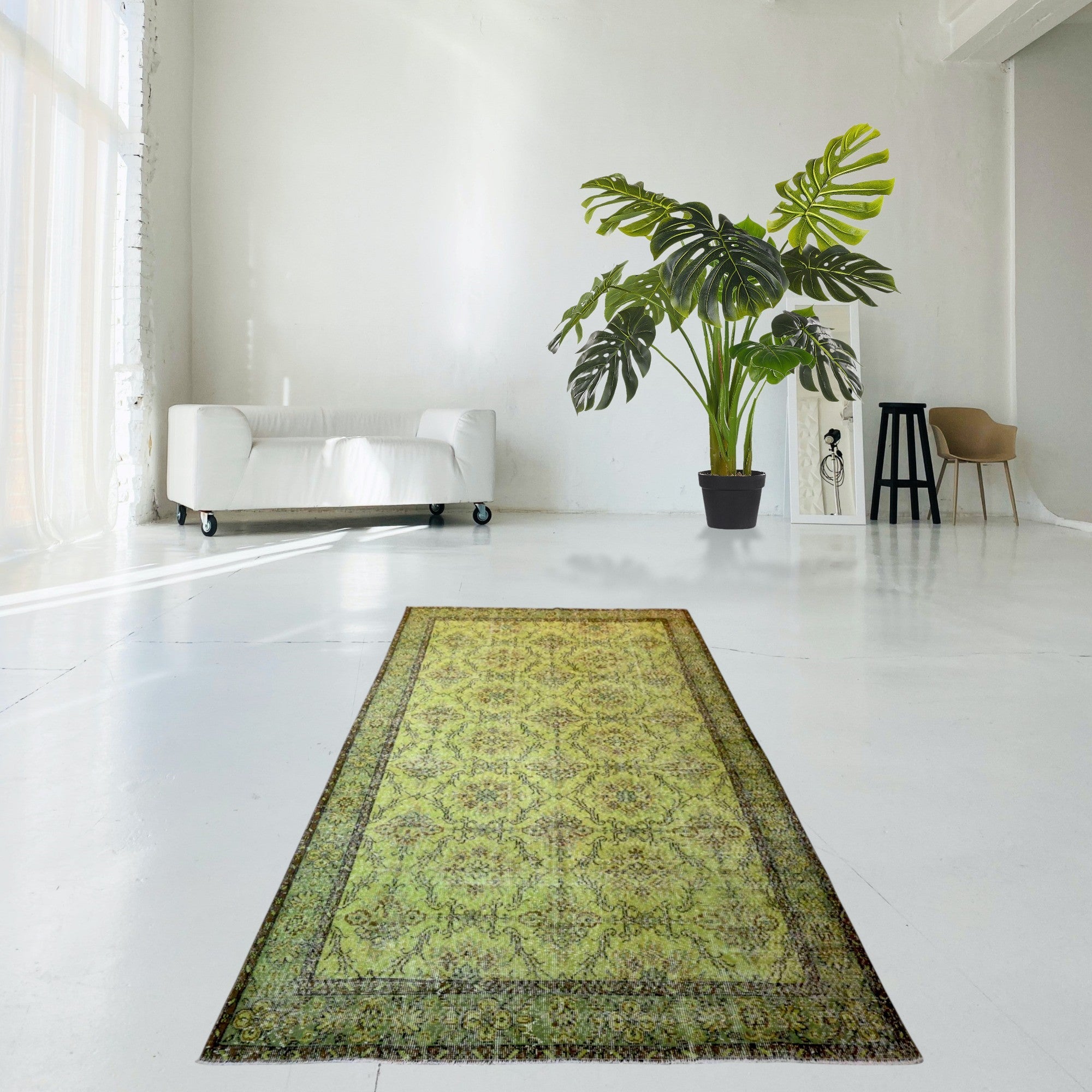 Vintage rug green - F538