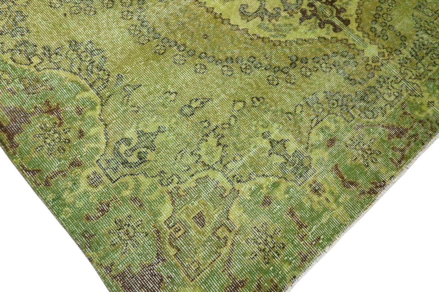 Vintage vloerkleed groen - F564 - Lavinta