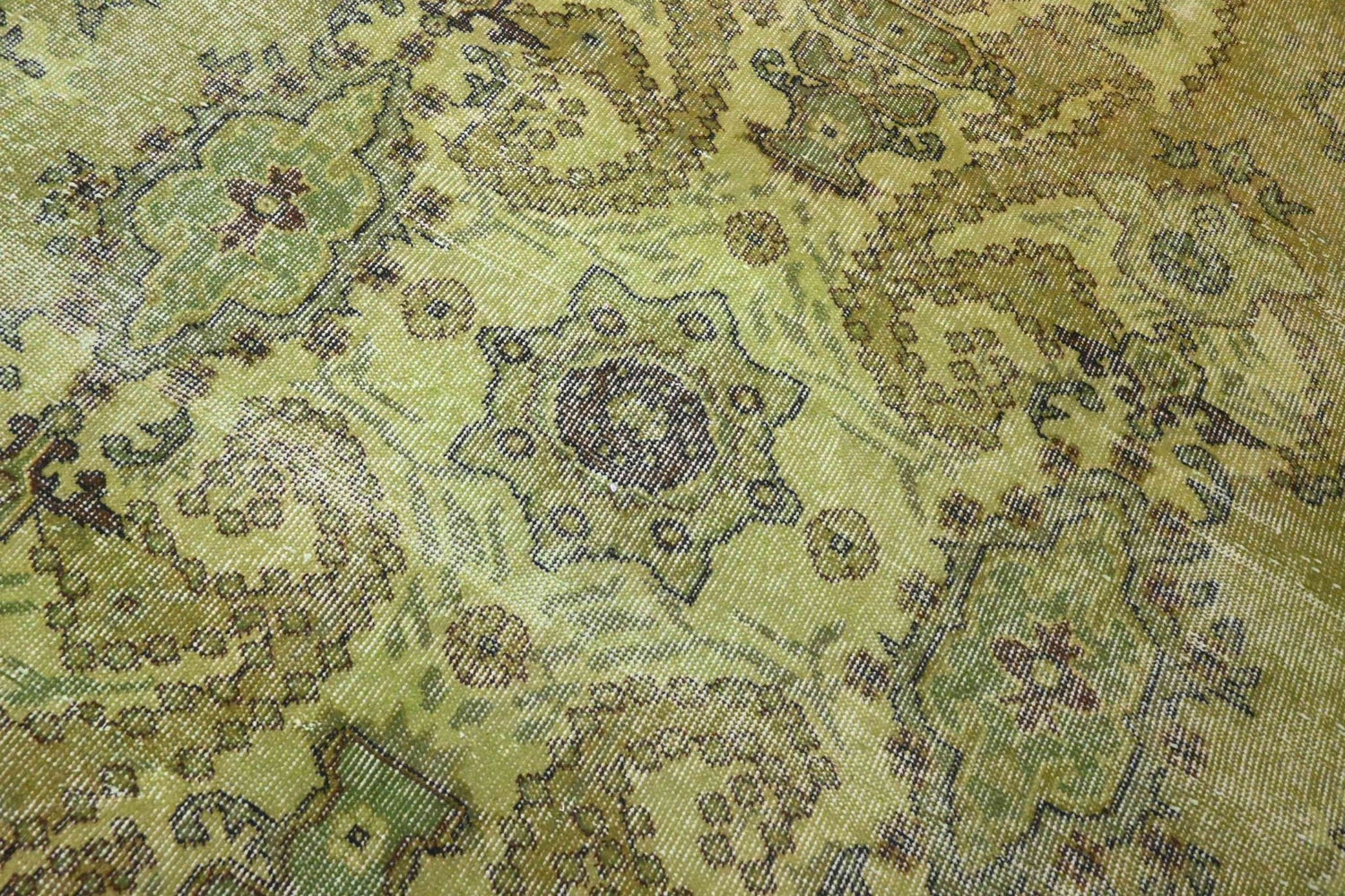 Vintage vloerkleed groen - F564 - Lavinta