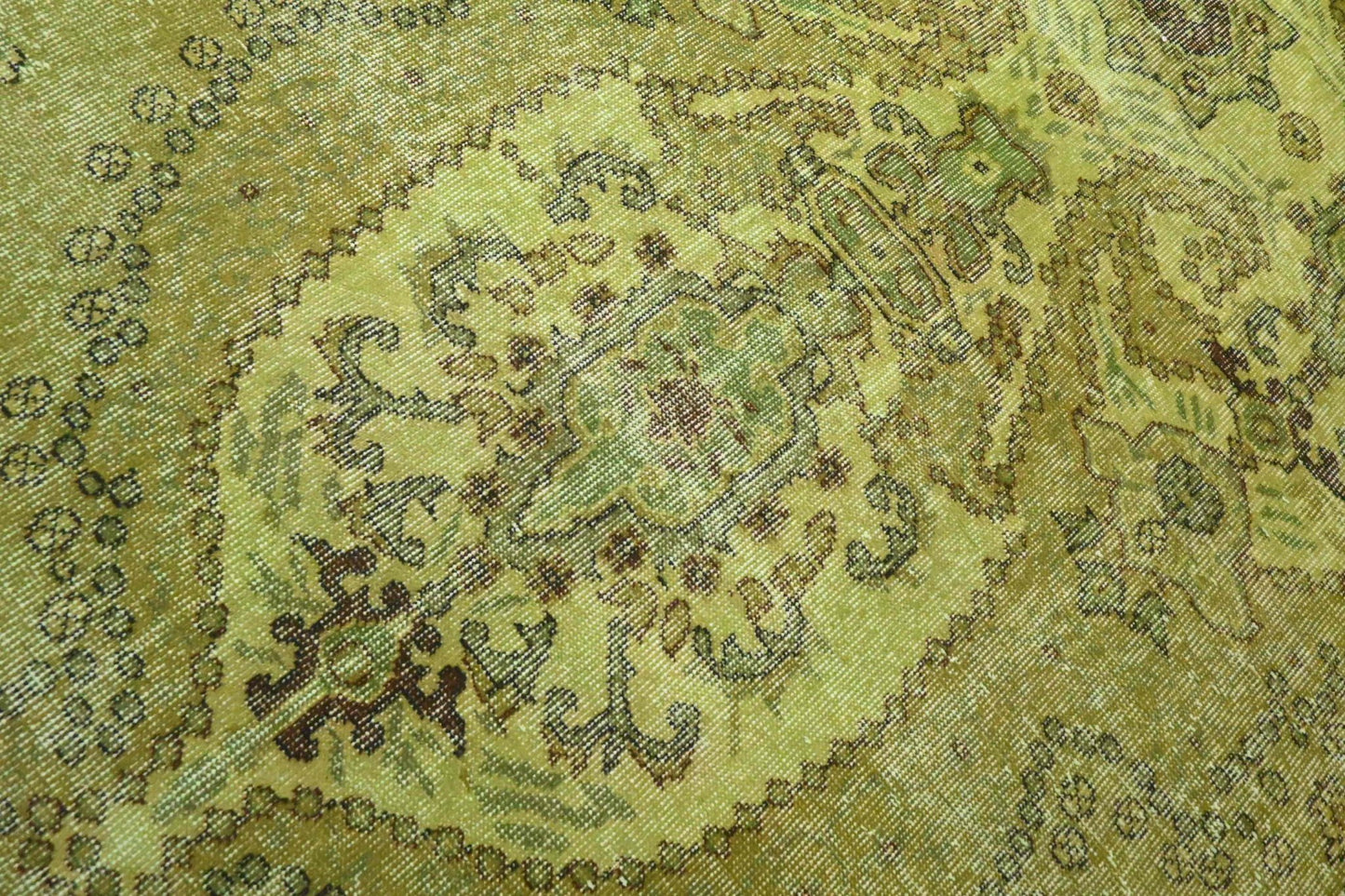 Vintage vloerkleed groen - F564 - Lavinta