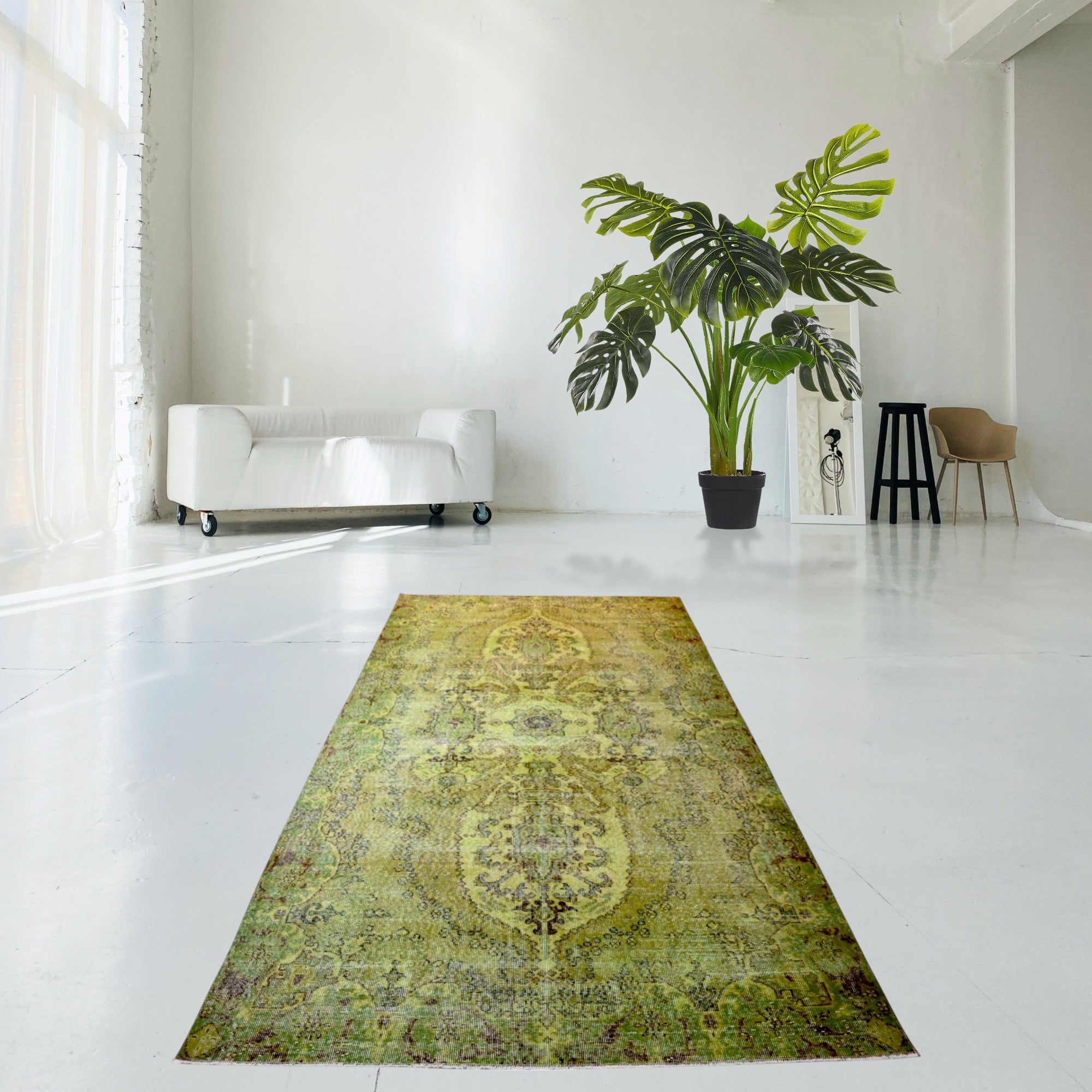 Vintage rug green - F564