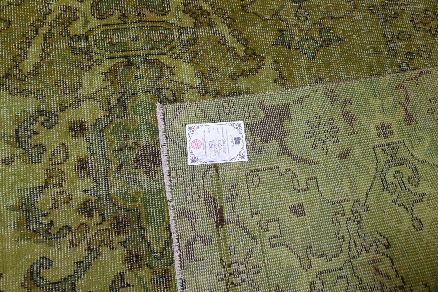 Vintage vloerkleed groen - F564 - Lavinta