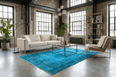 Vurig blauw vintage kleed - G534 - Lavinta