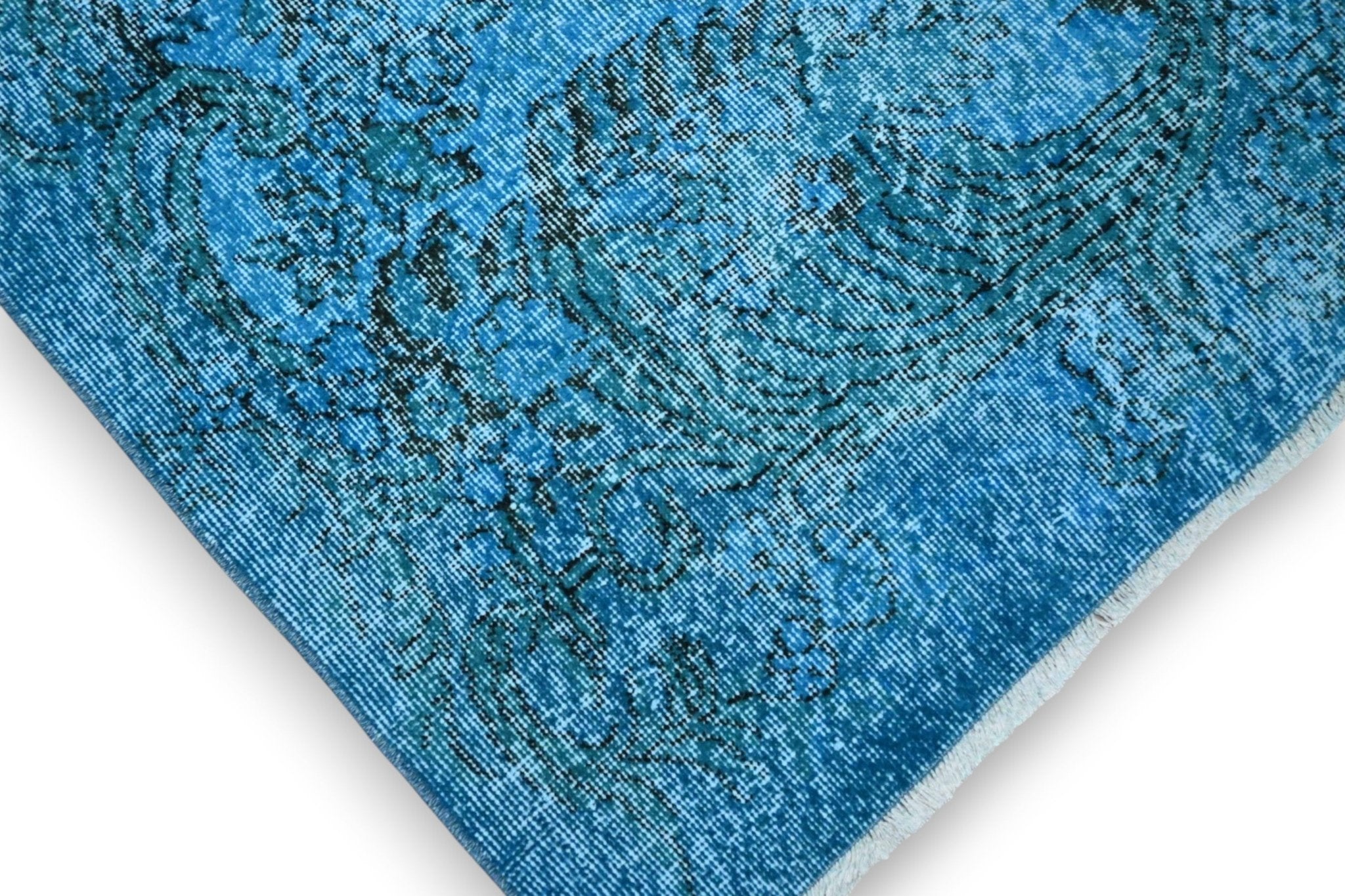 Vurig blauw vintage kleed - G534 - Lavinta