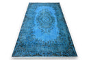 Vurig blauw vintage kleed - G541 - Lavinta