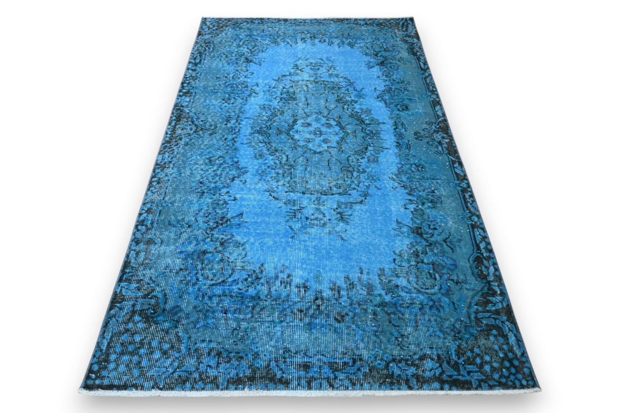 Vurig blauw vintage kleed - G541 - Lavinta