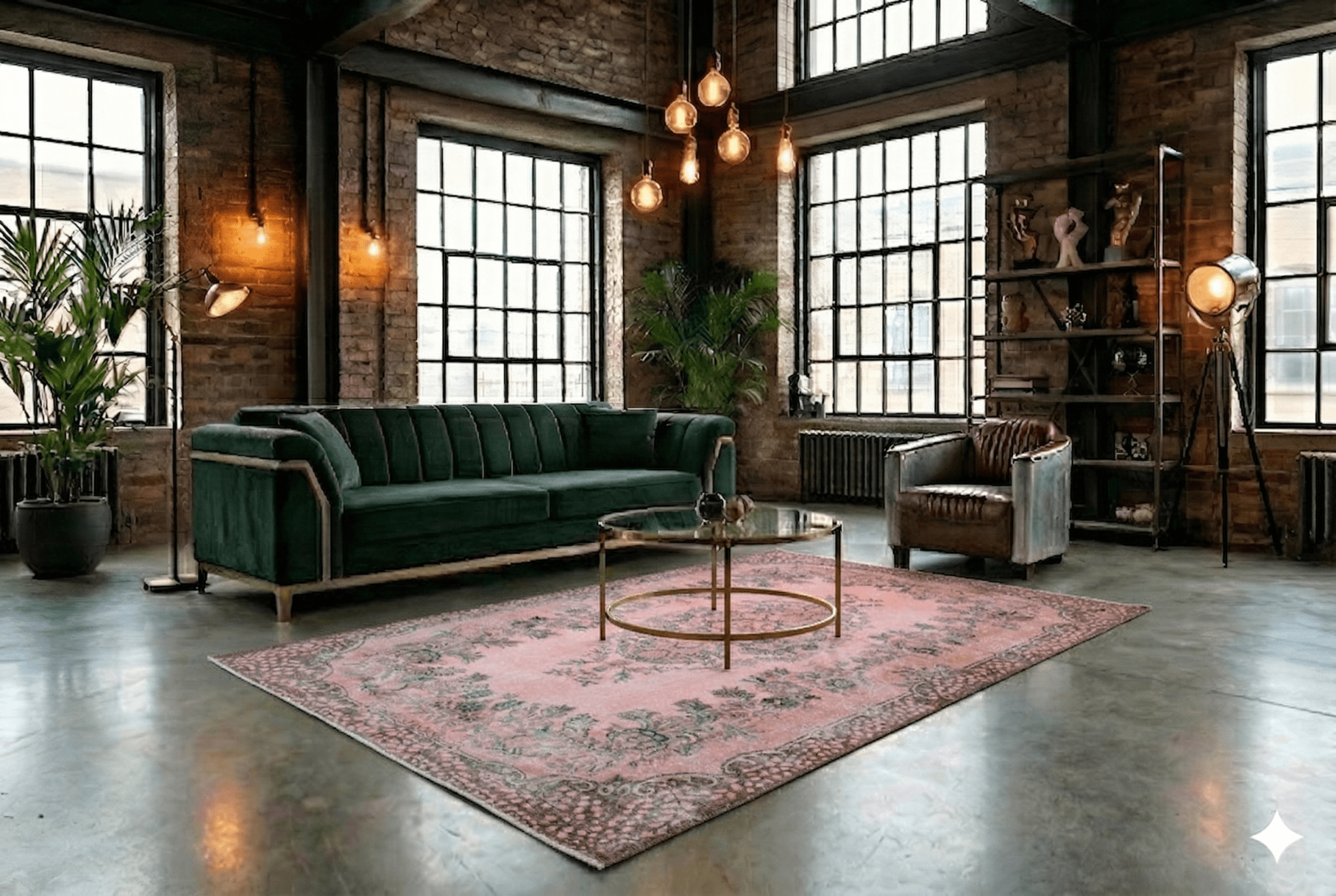 Pink Vintage Rug - F690