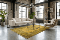 Zomers goud vintage vloerkleed - G525 - Lavinta