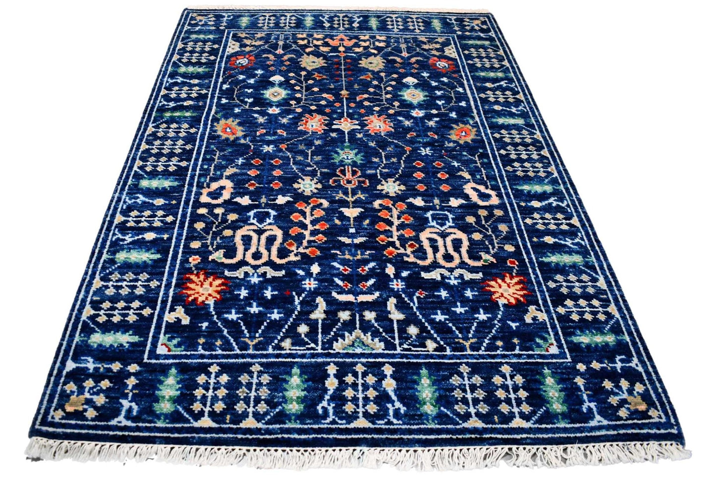 Blauw Azeri vloerkleed - D966 - Lavinta