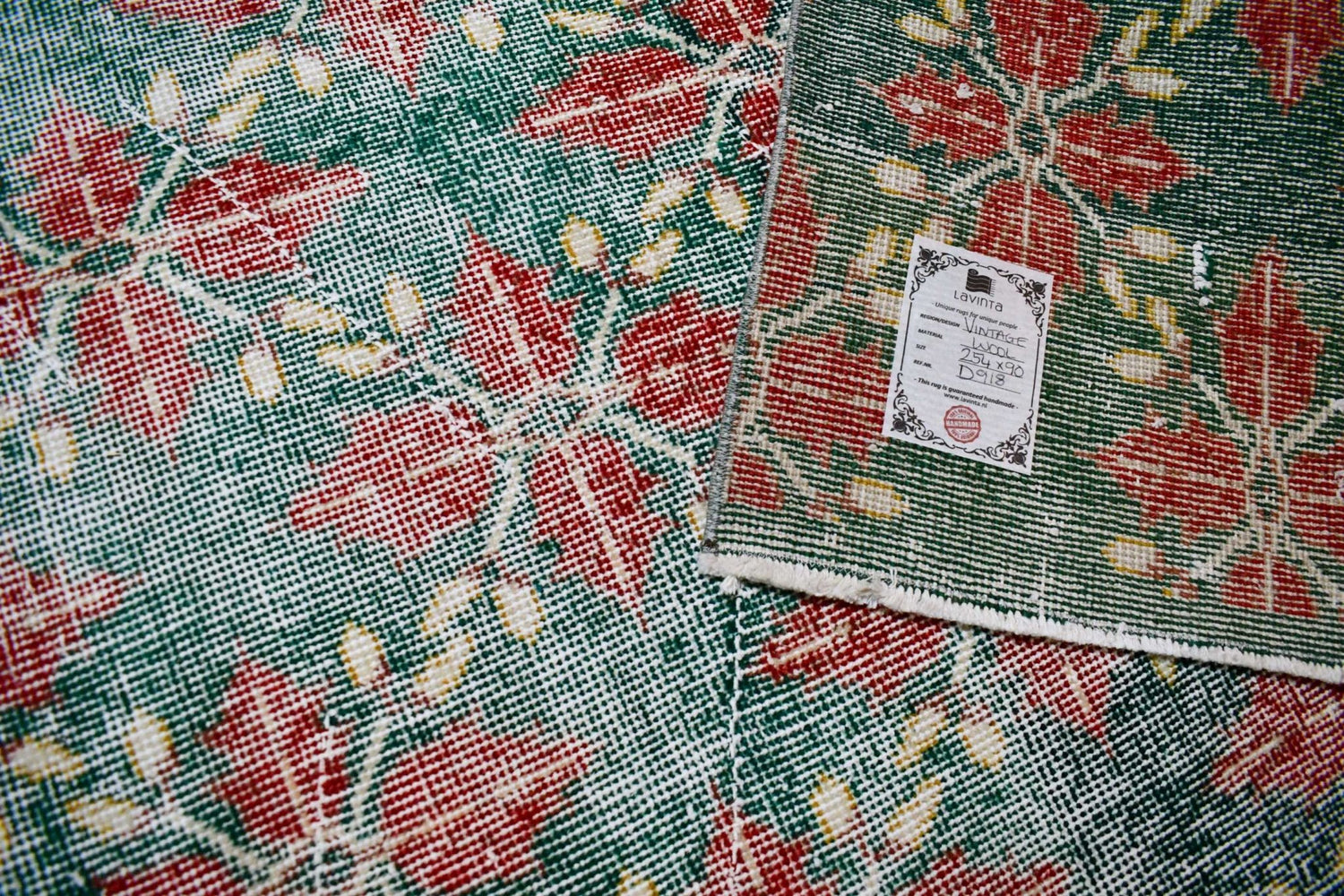 Bloemen vintage vloerkleed - D918 - Lavinta