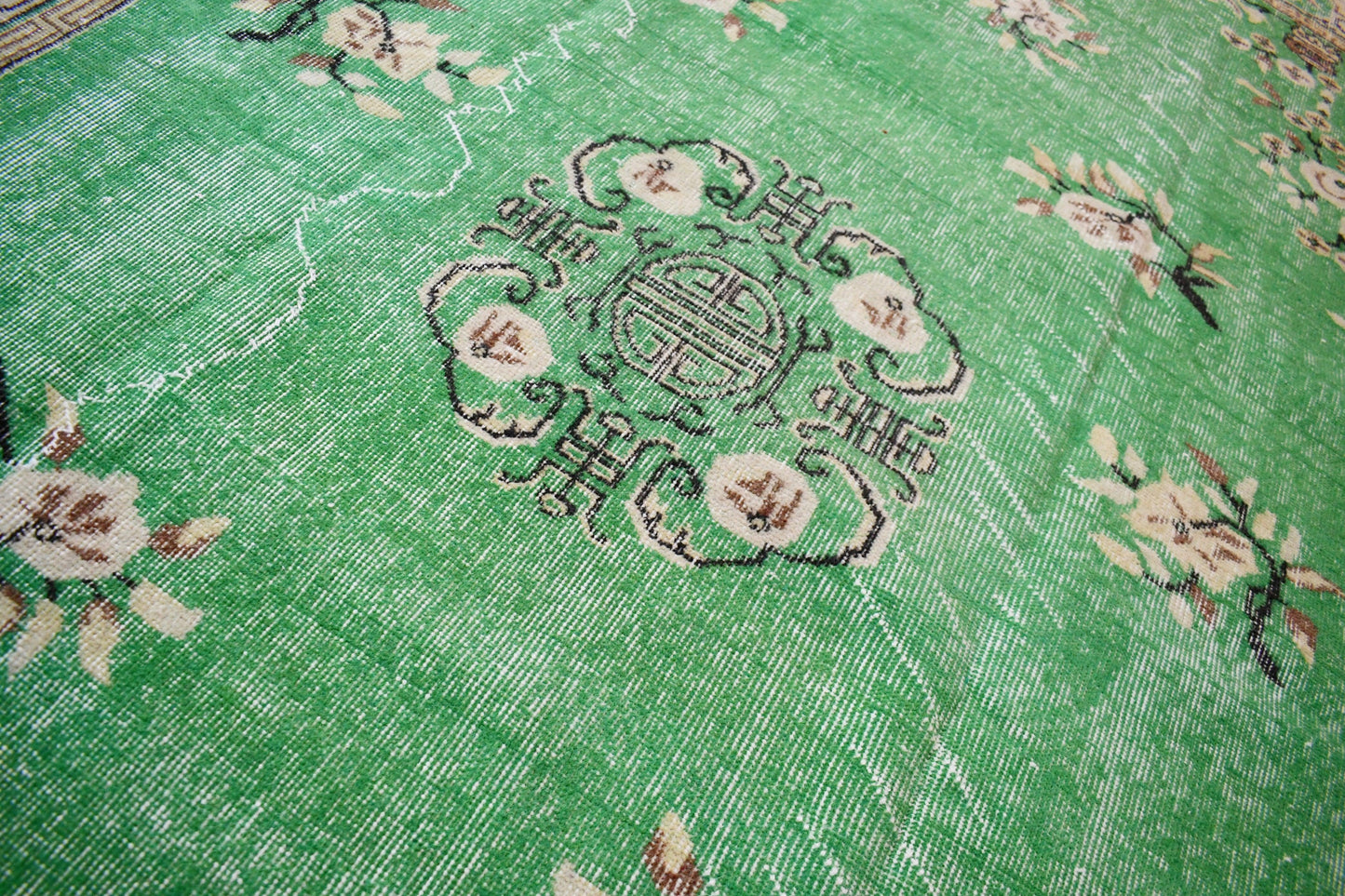 Groen vintage vloerkleed - Lavinta