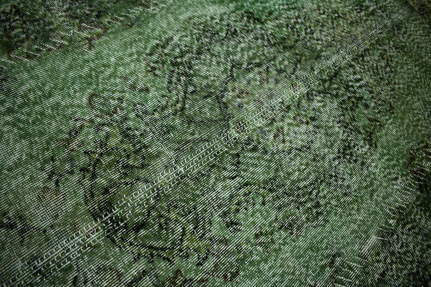 Groen vintage vloerkleed - D375 - Lavinta