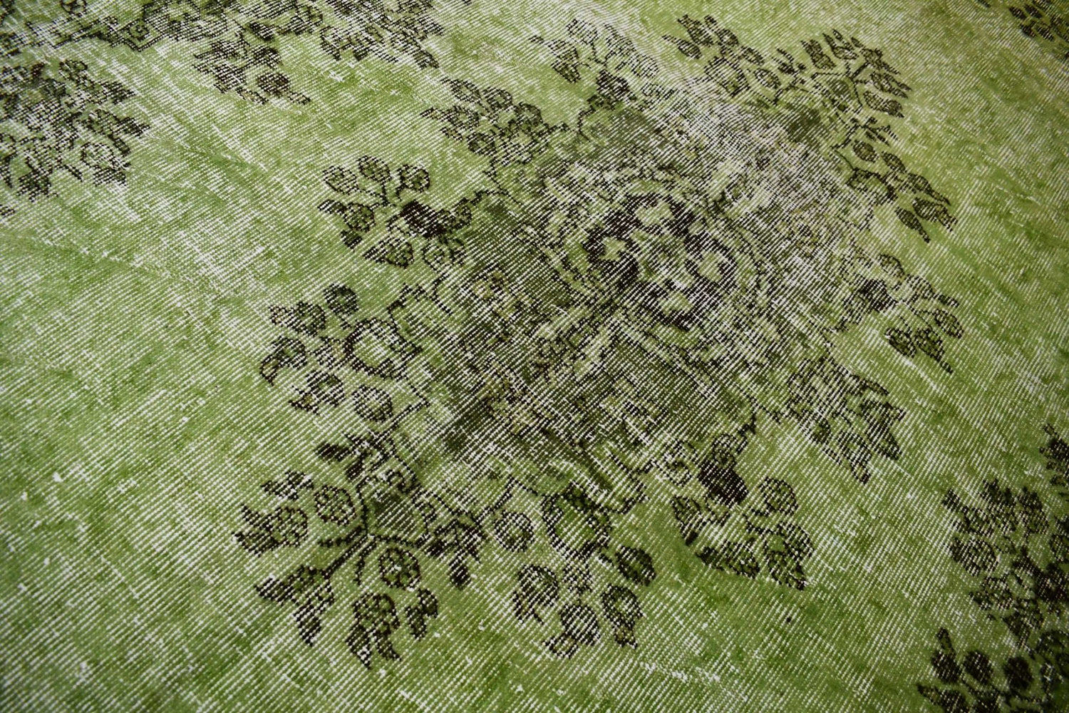 Groen vintage vloerkleed - D412 - Lavinta