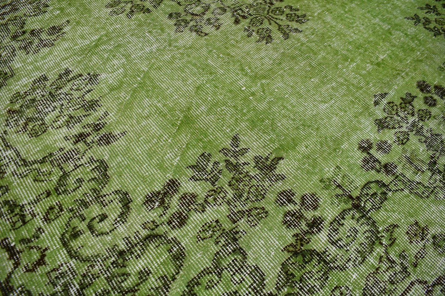 Groen vintage vloerkleed - D412 - Lavinta