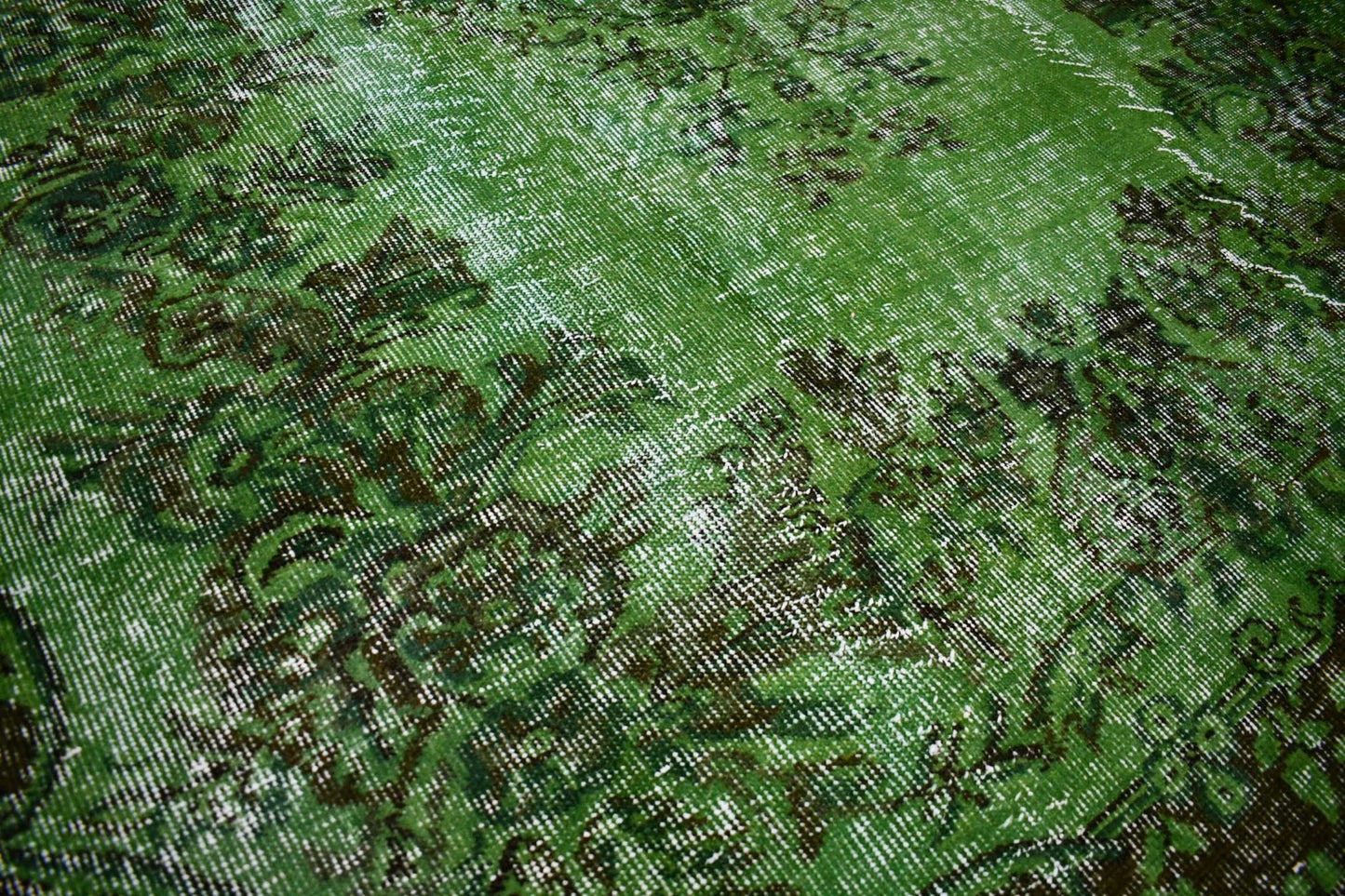 Groen vintage vloerkleed - D858 - Lavinta