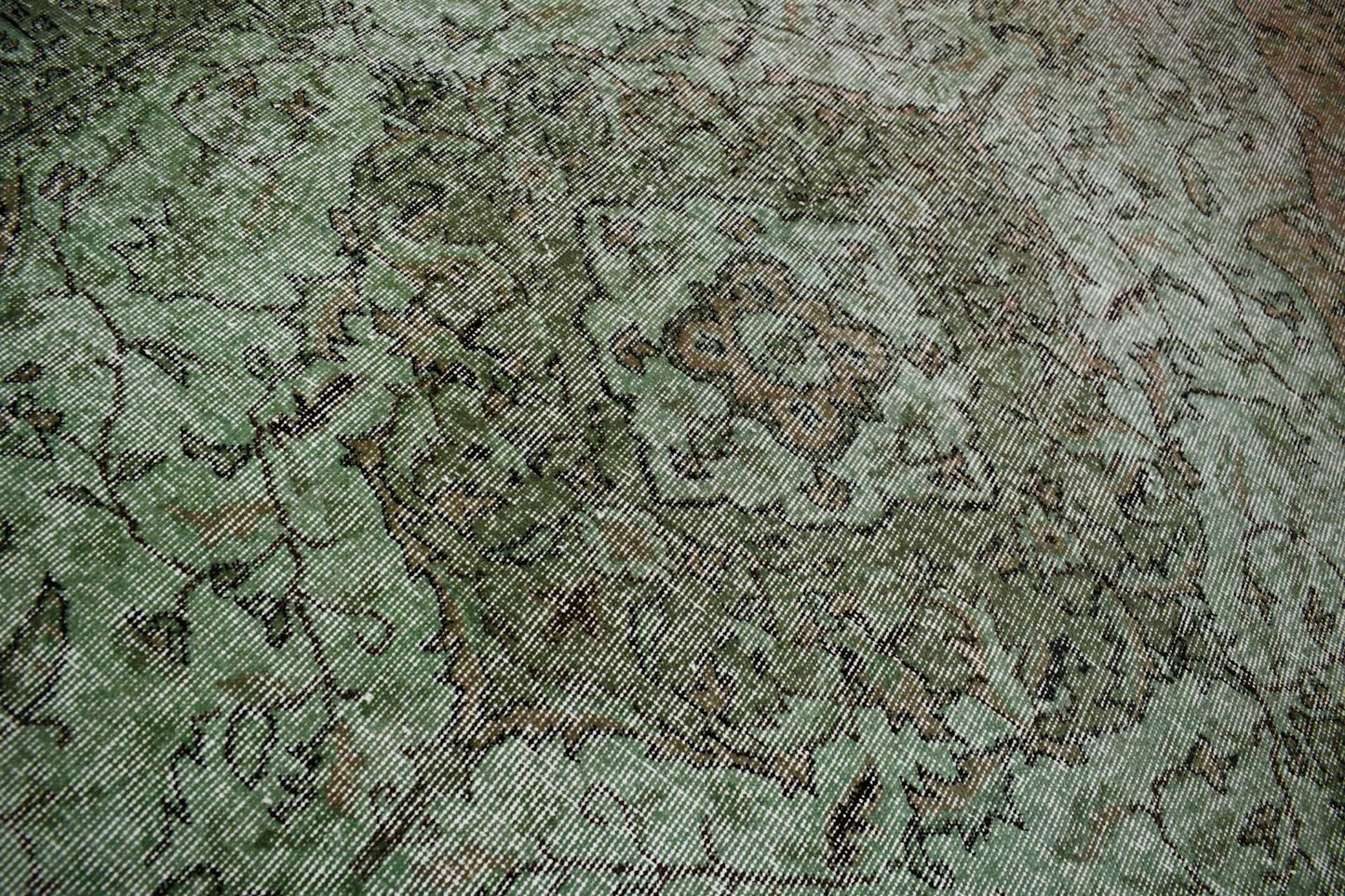 Groen vintage vloerkleed - D922 - Lavinta