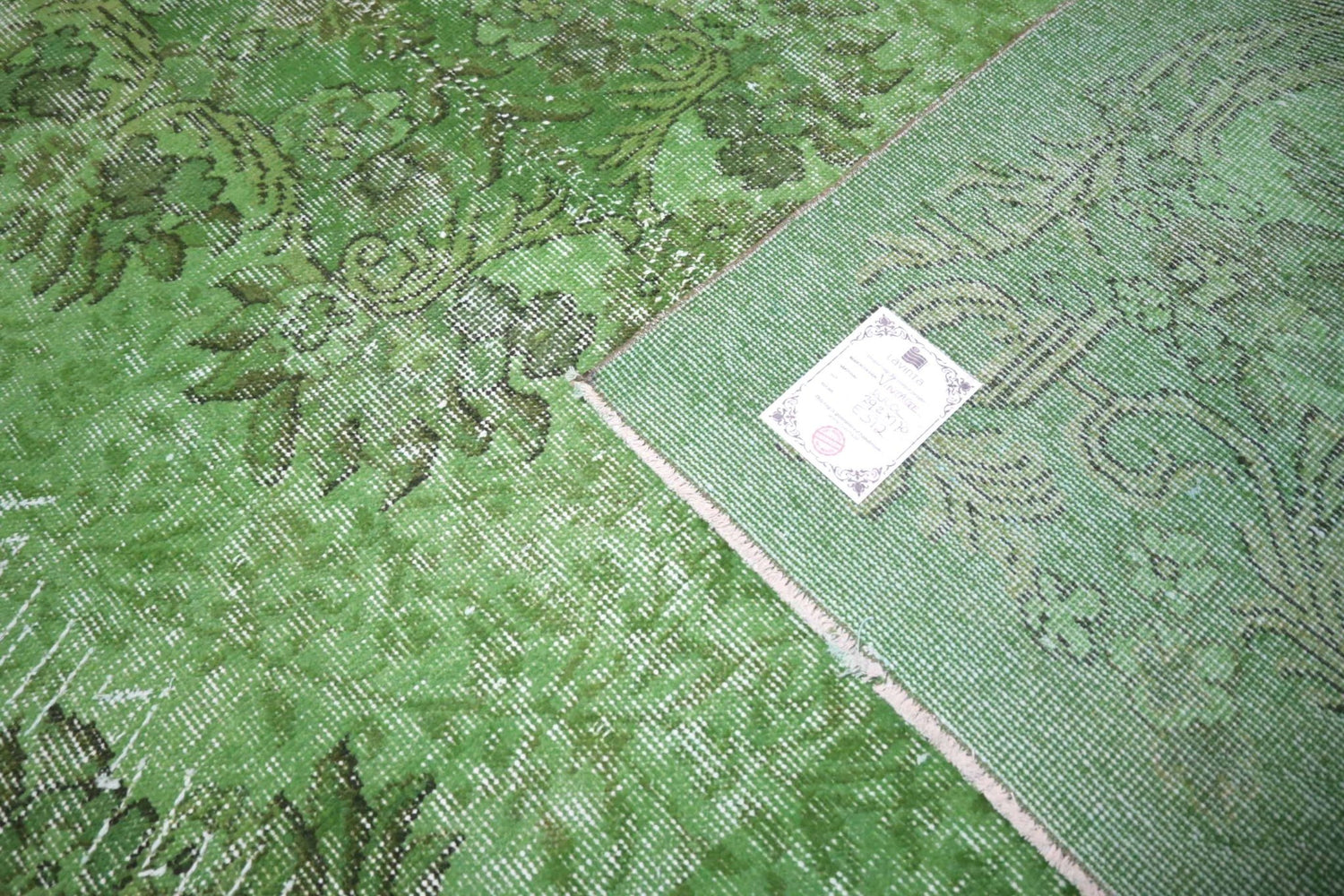 Groen vintage vloerkleed - E512 - Lavinta