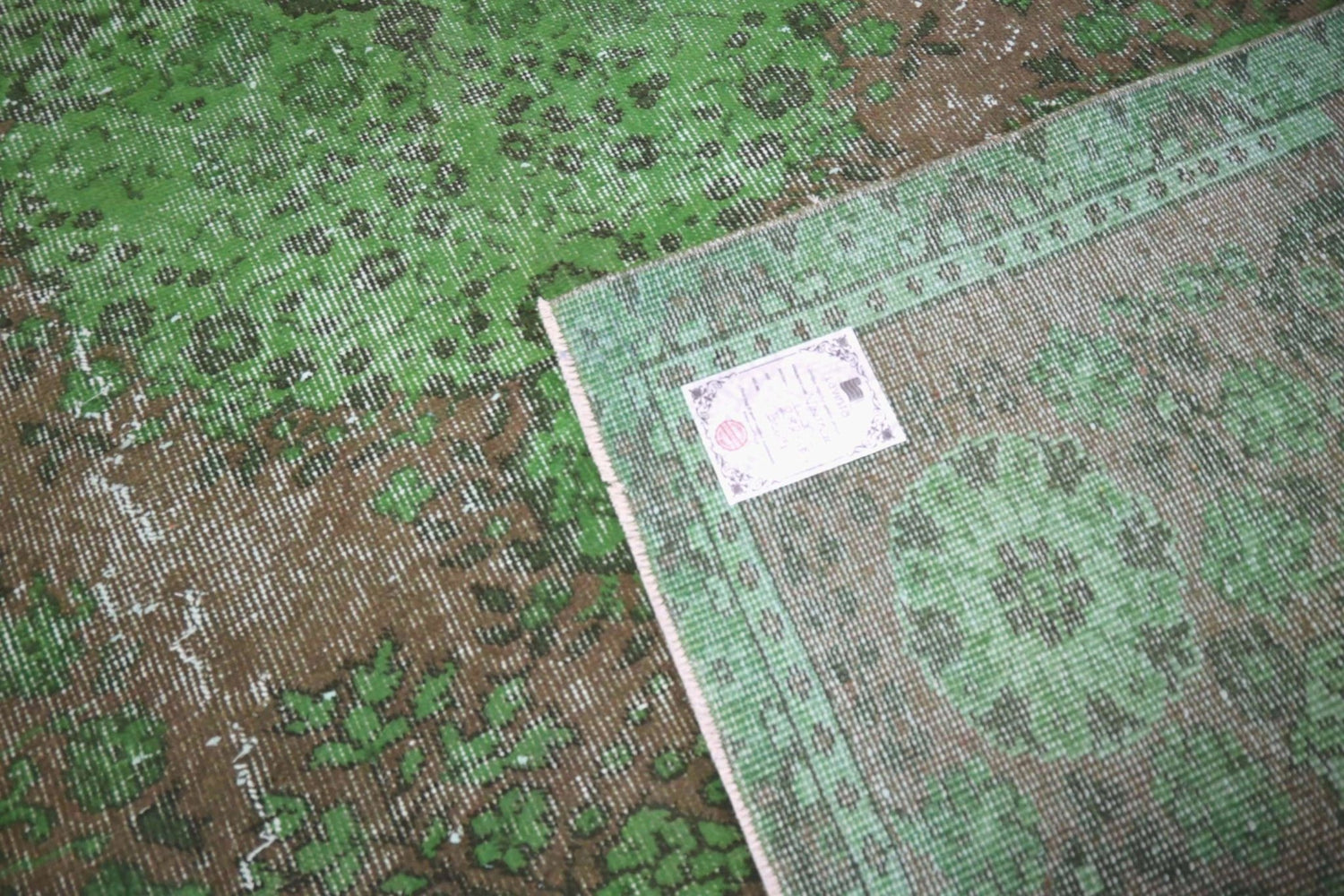 Groen vintage vloerkleed - E529 - Lavinta