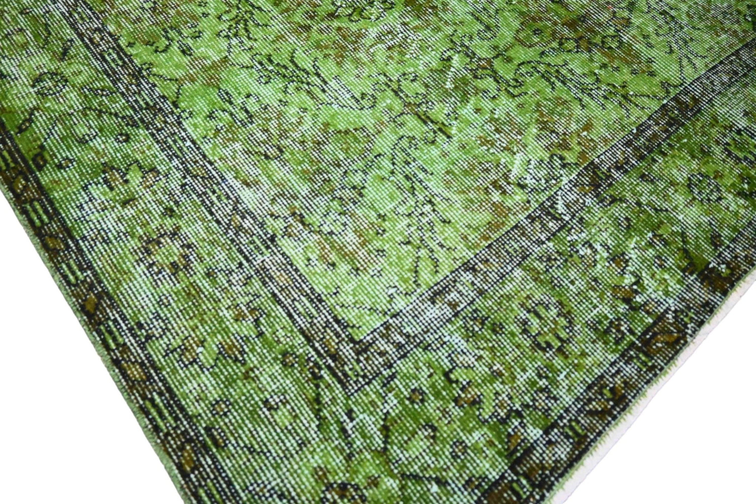 Groen vintage vloerkleed - E559 - Lavinta