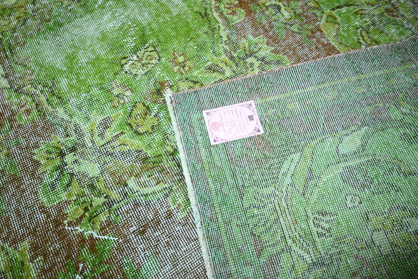 Groen vintage vloerkleed - E587 - Lavinta