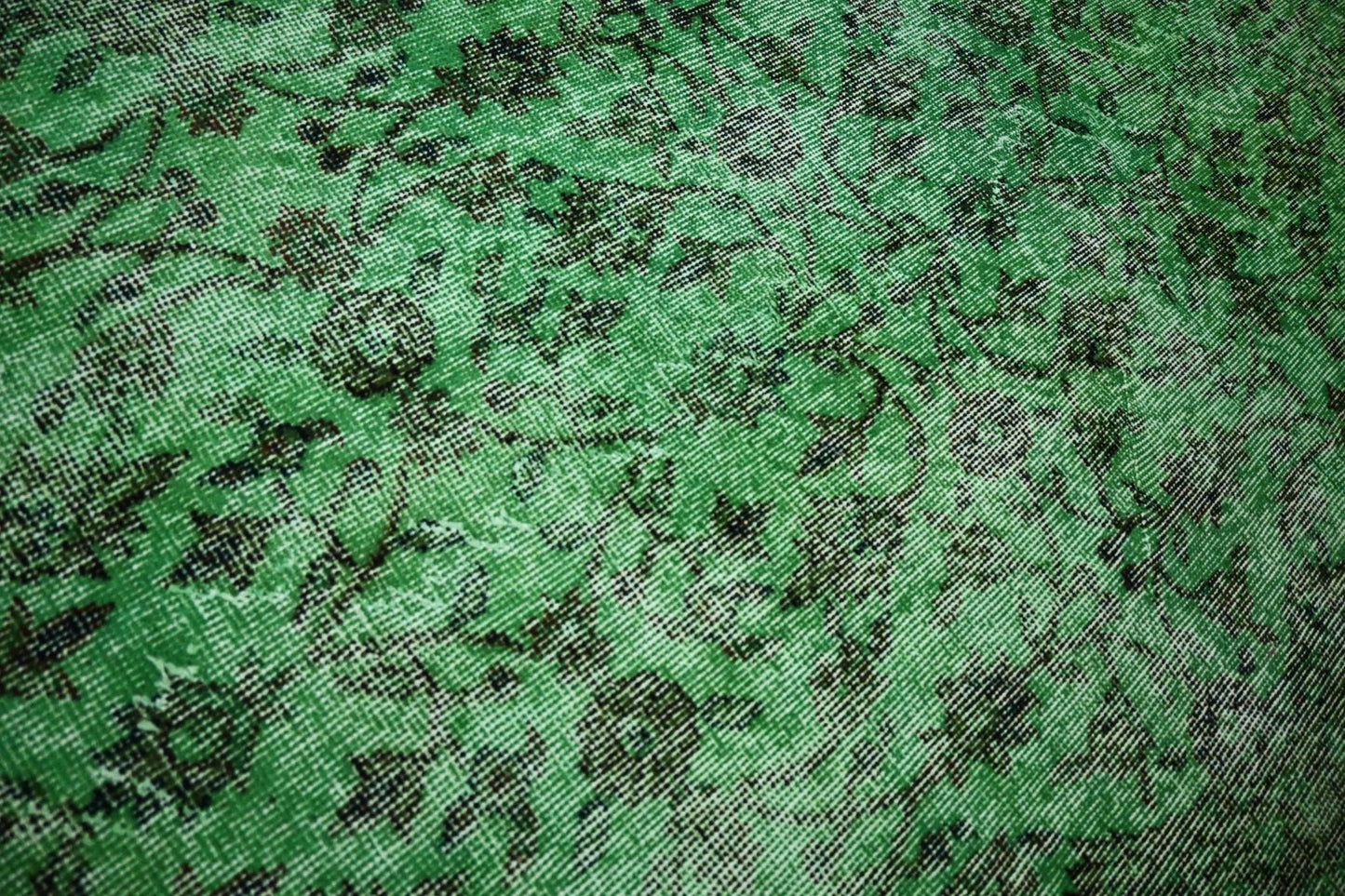 Groen vintage vloerkleed - E680 - Lavinta