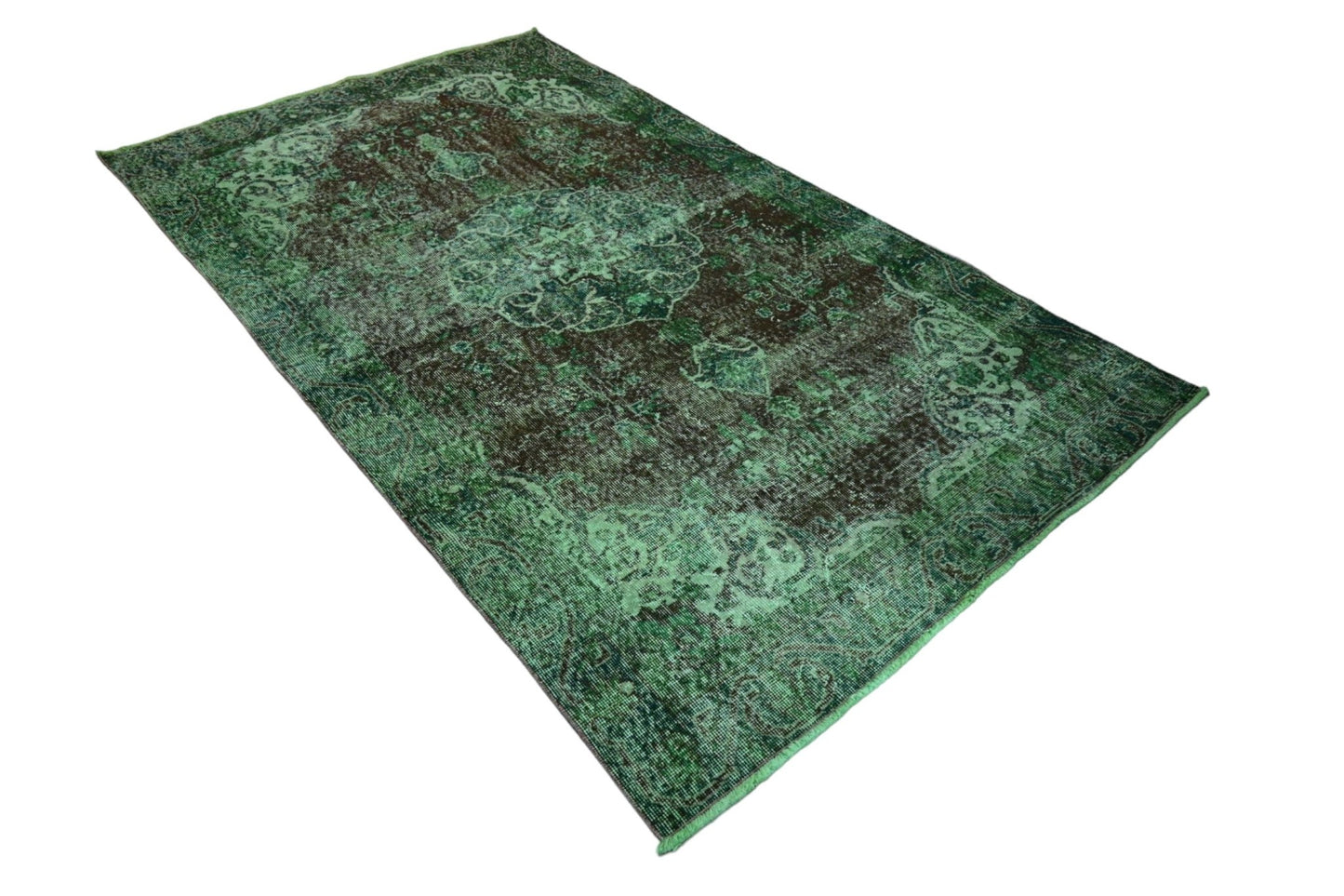 Groen vintage vloerkleed - E682 - Lavinta