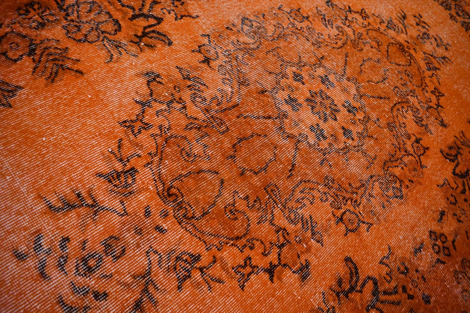 Oranje vintage vloerkleed - D546 - Lavinta