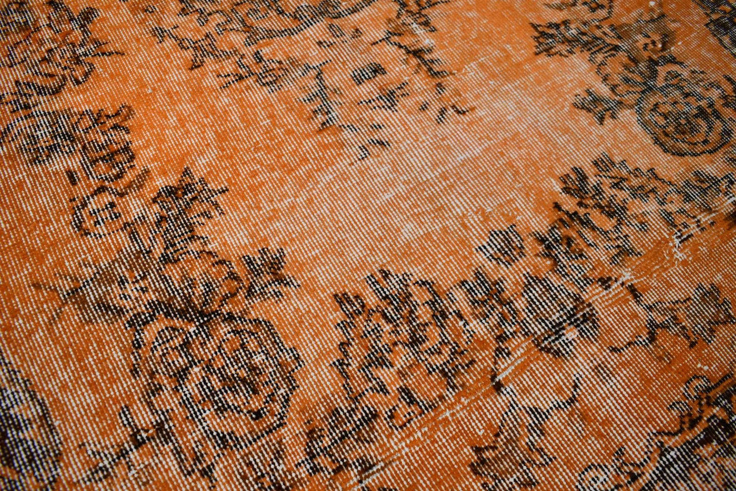Oranje vintage vloerkleed - D909 - Lavinta