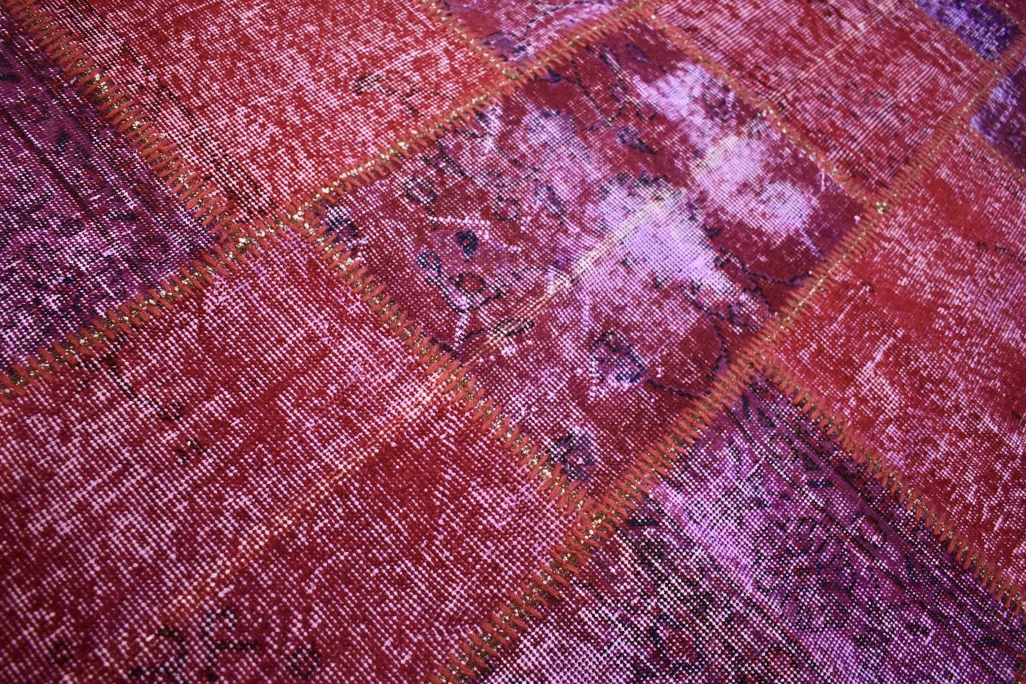 Patchwork vloerkleed roze - Lavinta