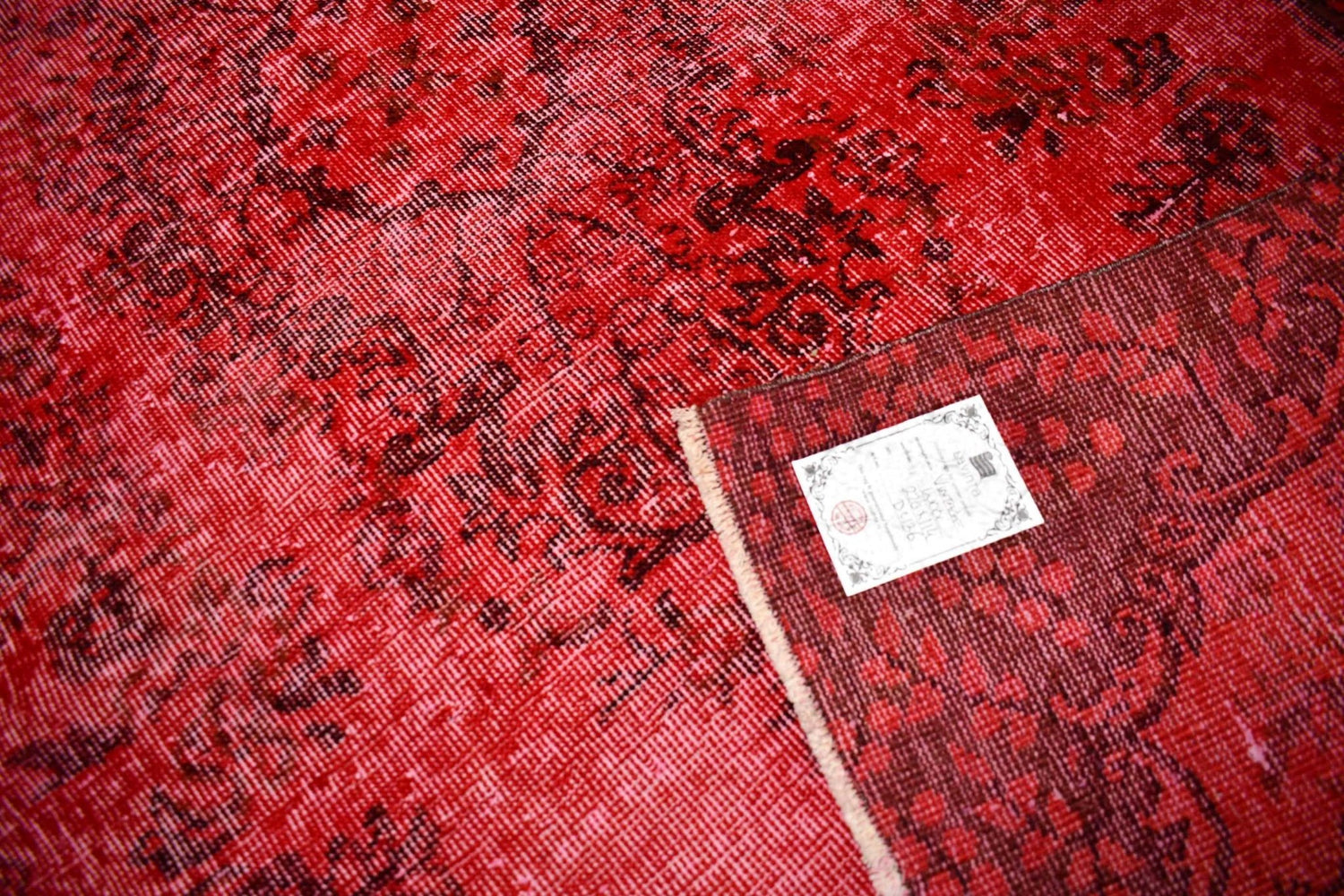 Rood vintage vloerkleed - D436 - Lavinta