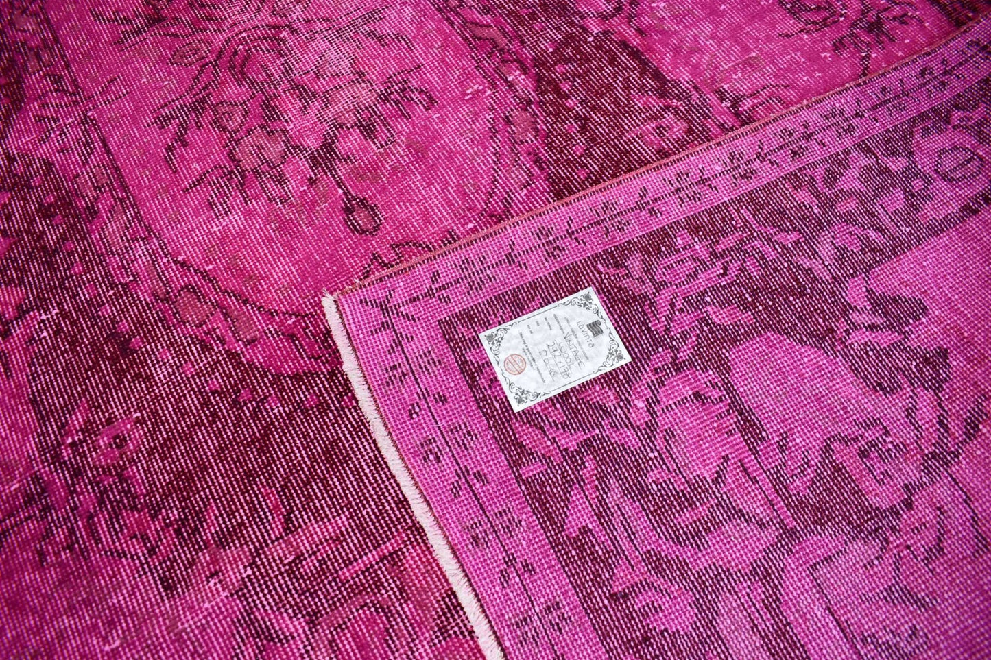 Roze vintage vloerkleed - D648 - Lavinta