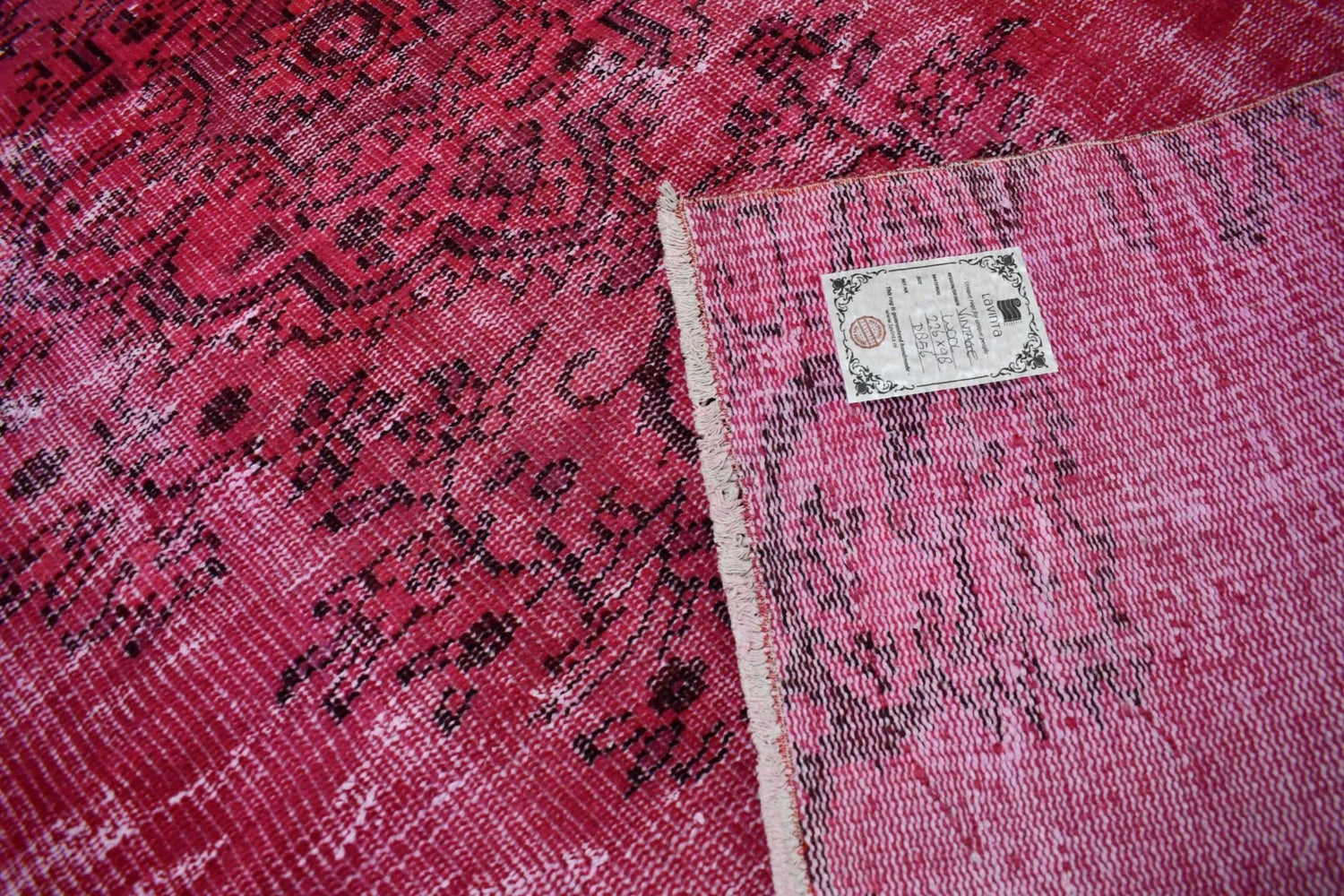 Roze vintage vloerkleed - D856 - Lavinta