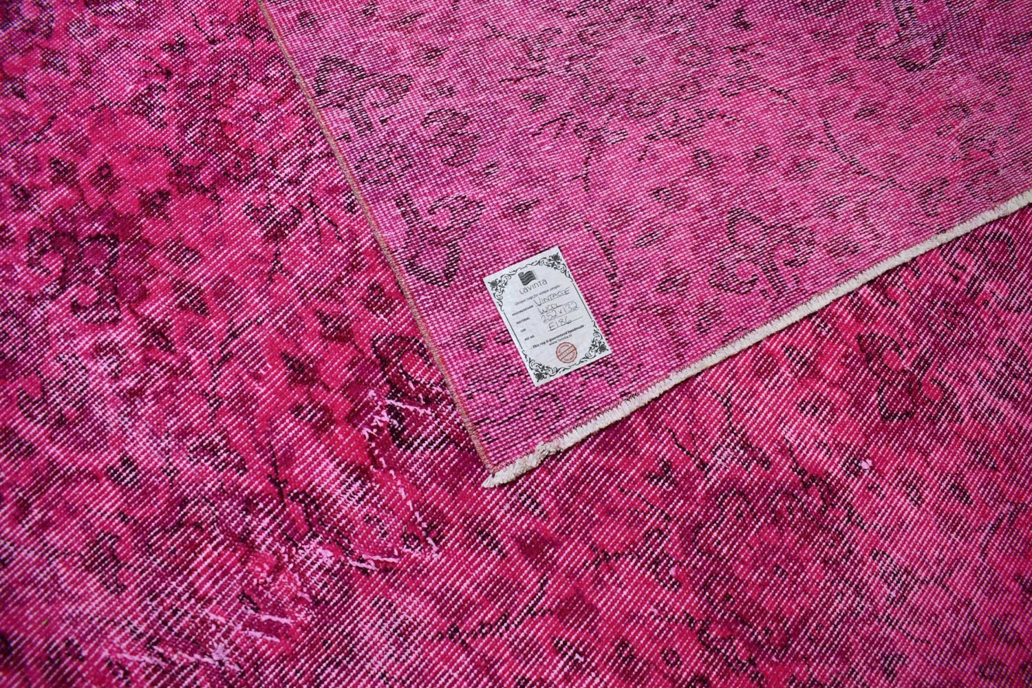 Roze vintage vloerkleed - E186 - Lavinta