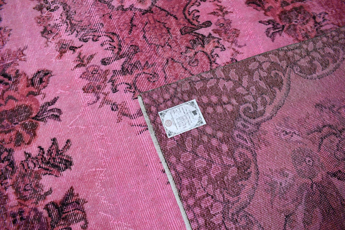 Roze vintage vloerkleed - E354 - Lavinta