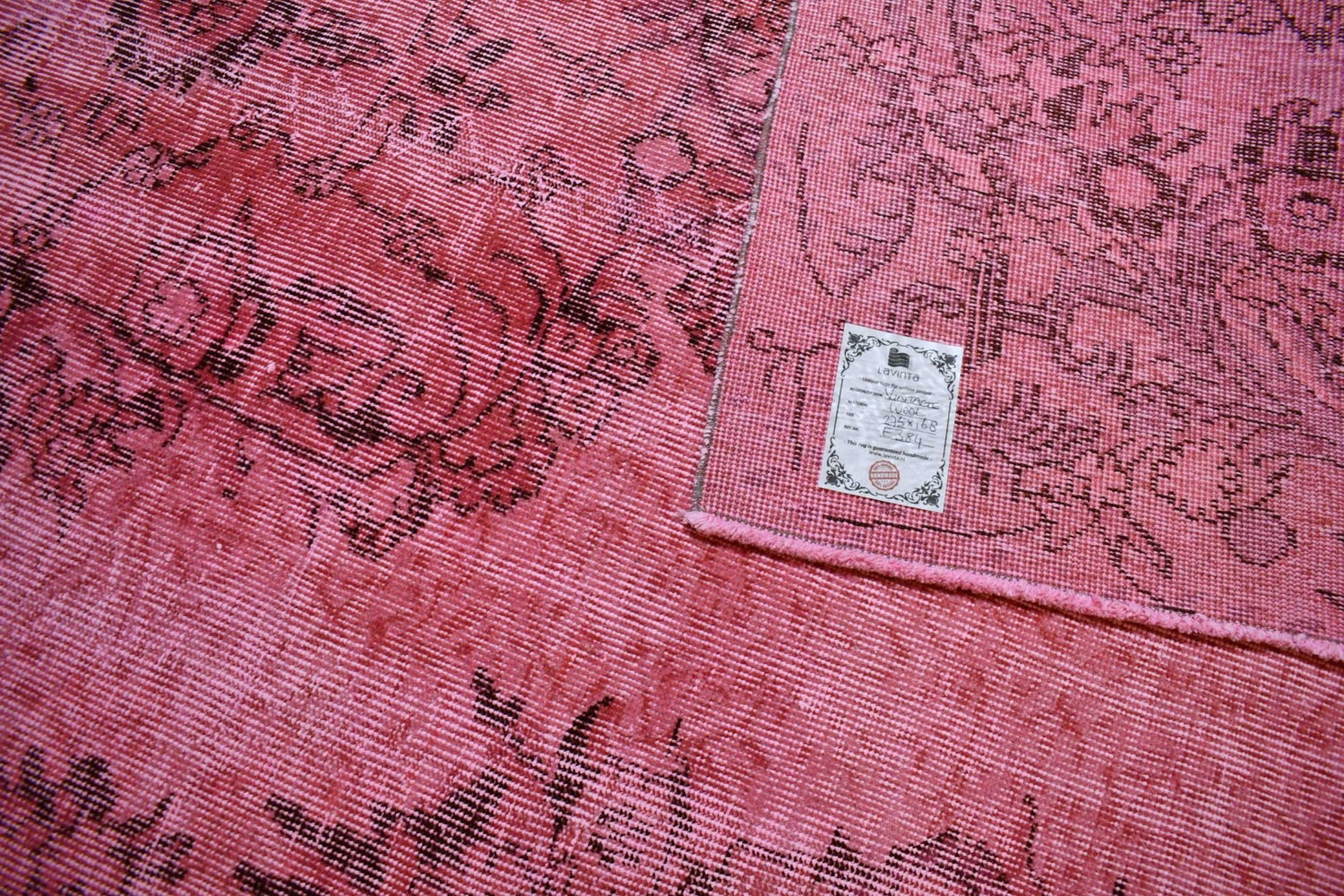 Roze vintage vloerkleed - E384 - Lavinta