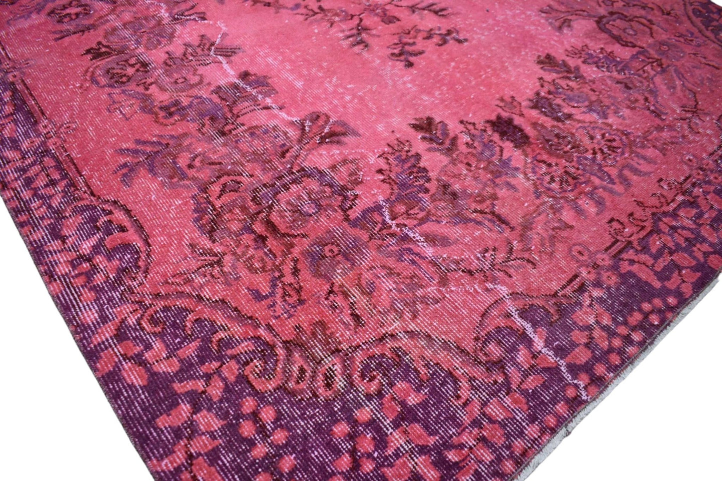 Roze vintage vloerkleed - E453 - Lavinta