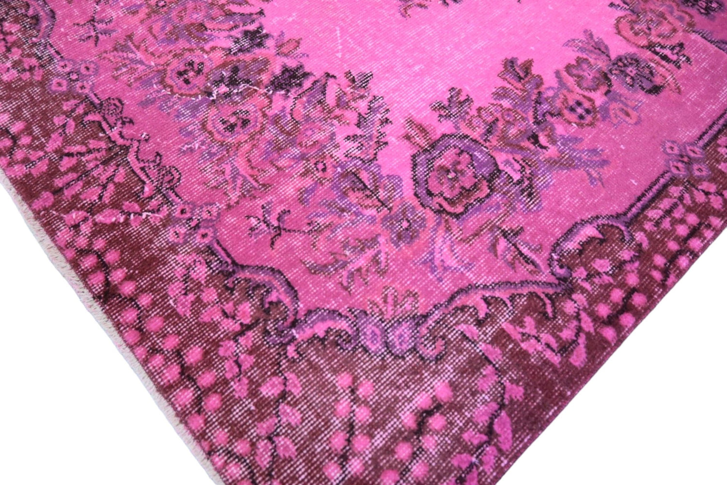 Roze vintage vloerkleed - E528 - Lavinta